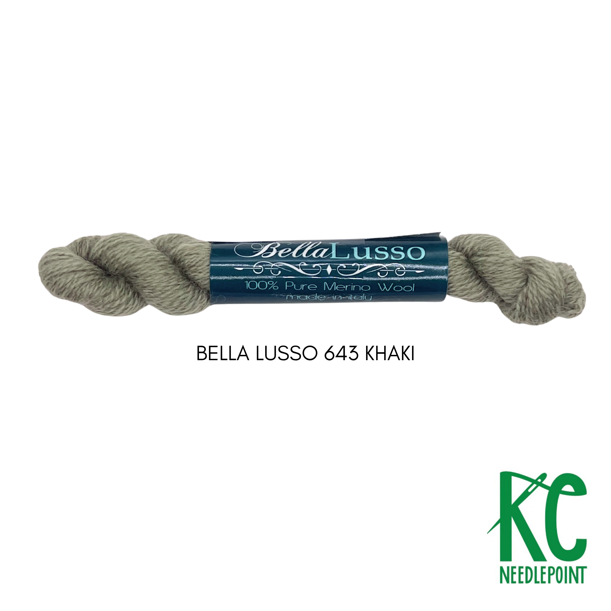 Bella Lusso Merino Wool 643 Khaki - KC Needlepoint