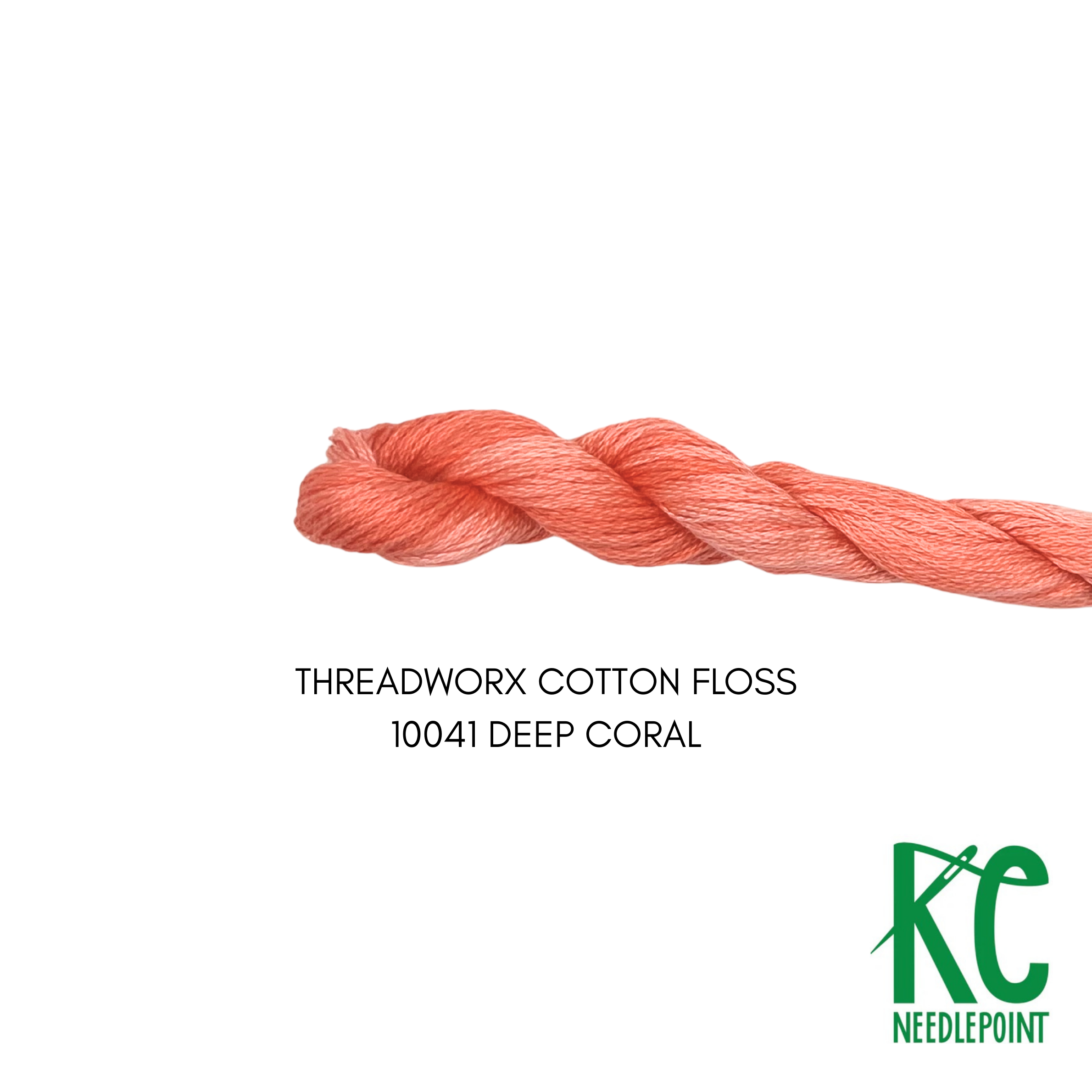 ThreadworX Cotton Floss 10041 Deep Coral - KC Needlepoint