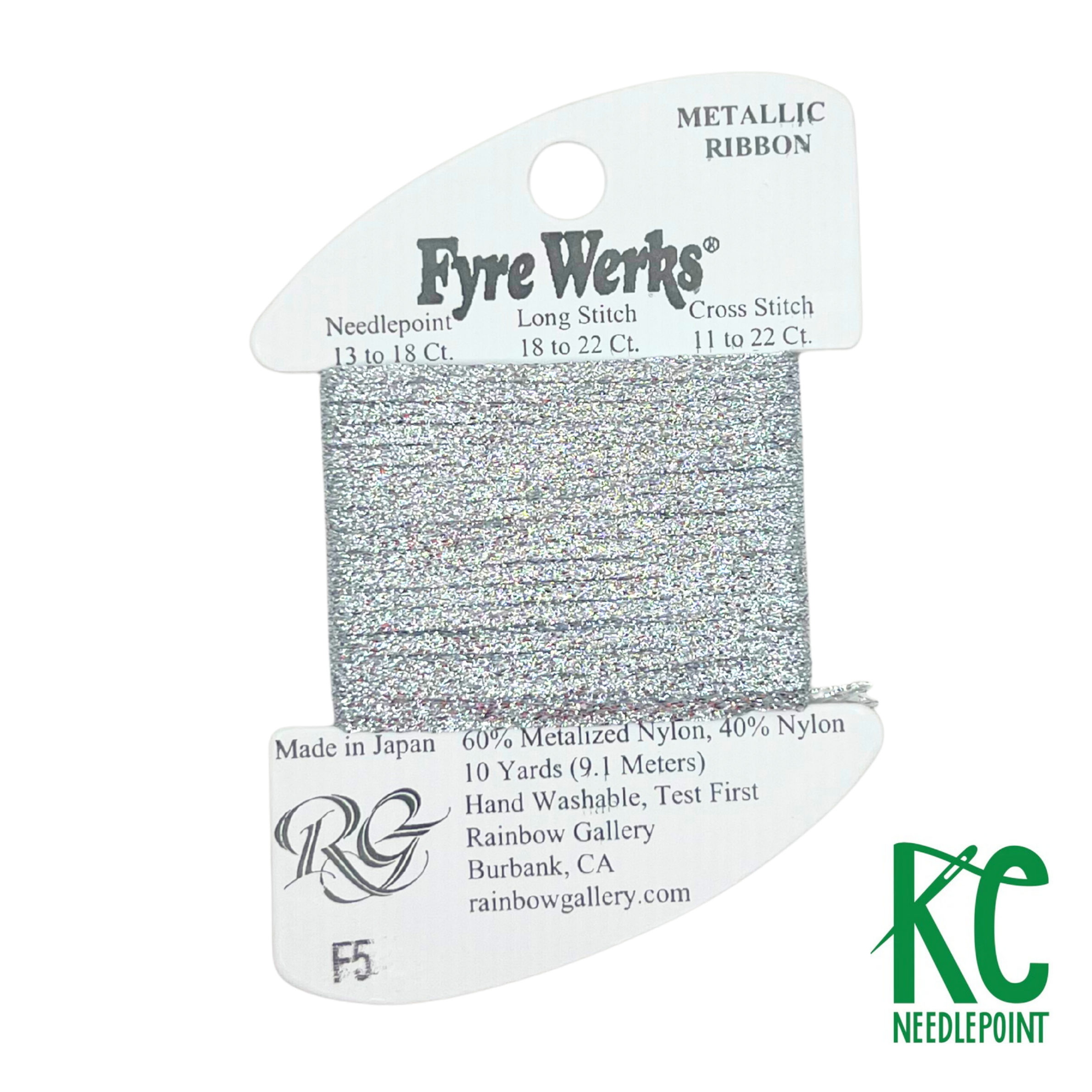 Fyre Werks F5 Silver - KC Needlepoint