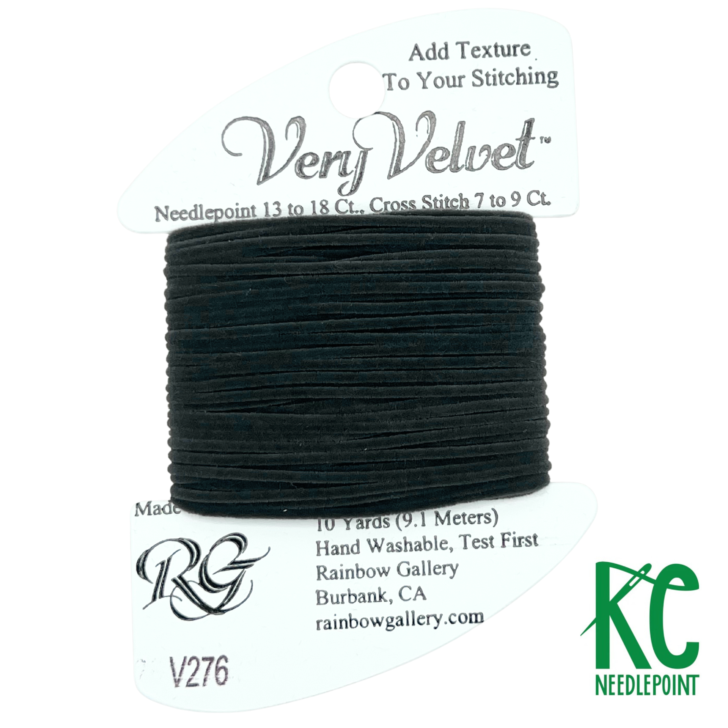 Very Velvet V276 Charcoal - KC Needlepoint