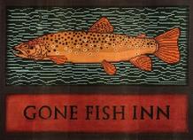 Gone Fish Inn Needlepoint Canvas - KC Needlepoint