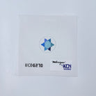 Blue Star Key Fob Insert Canvas - KC Needlepoint