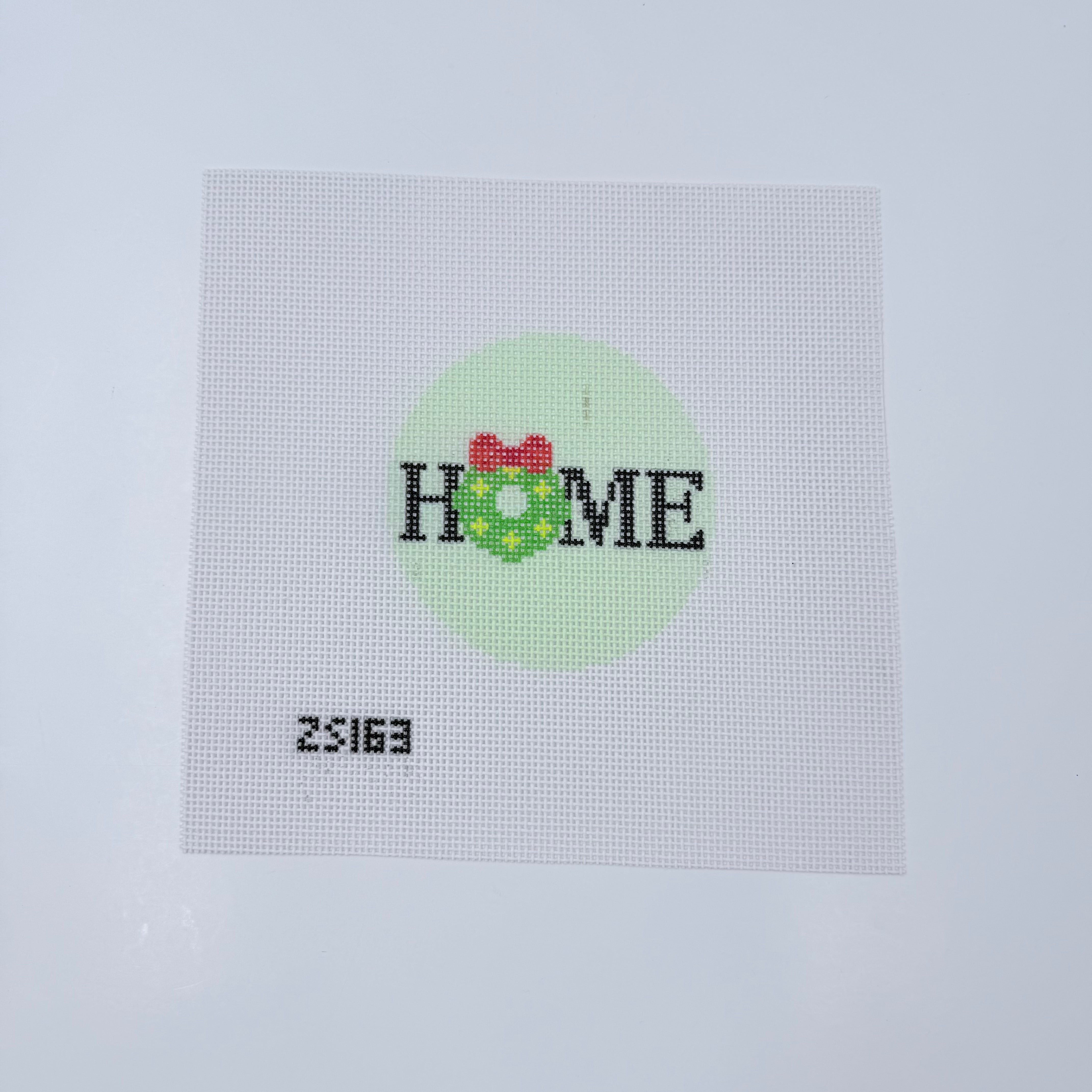 Home Wreath OOPS! Canvas - KC Needlepoint