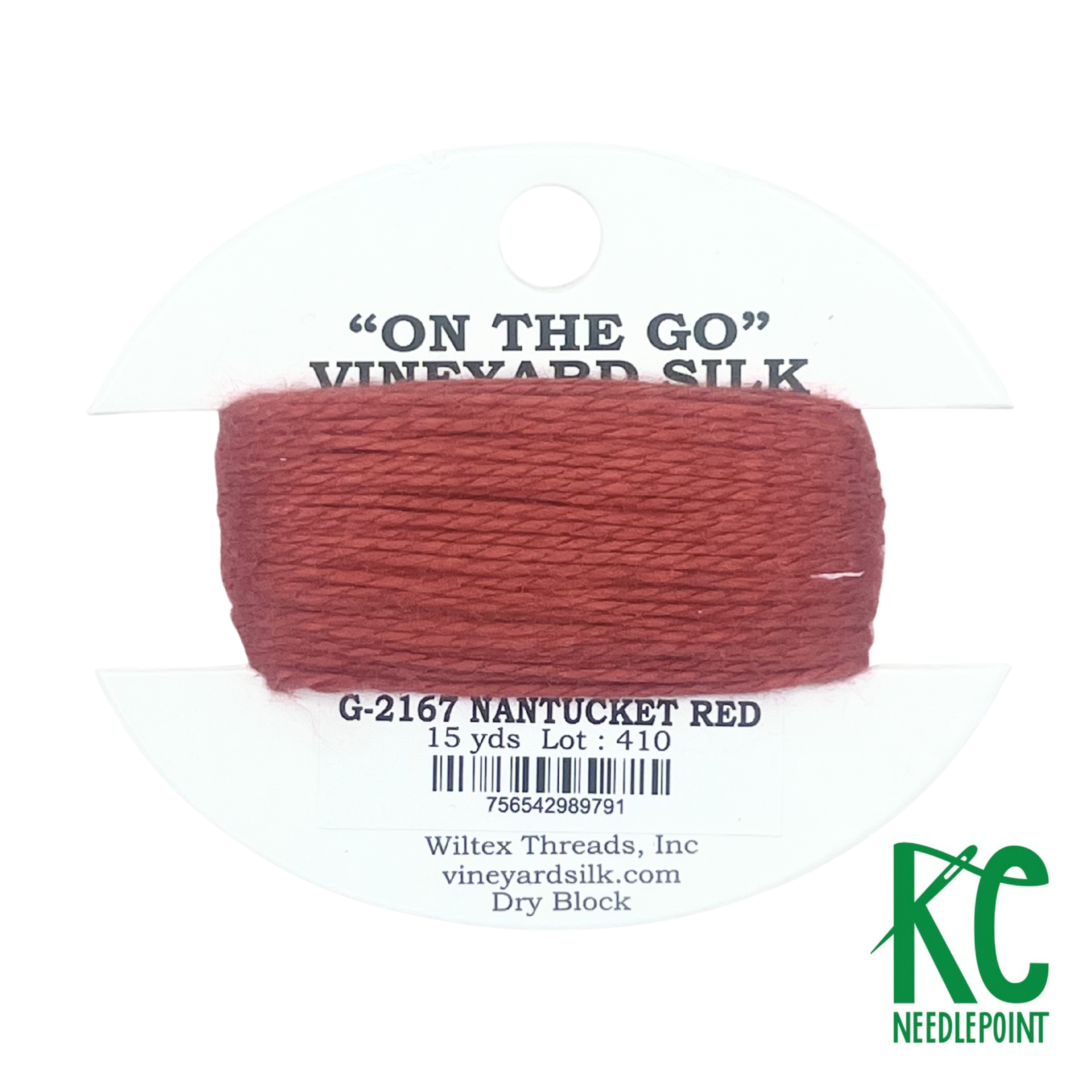 Vineyard Silk Card G2167 Nantucket Red - KC Needlepoint