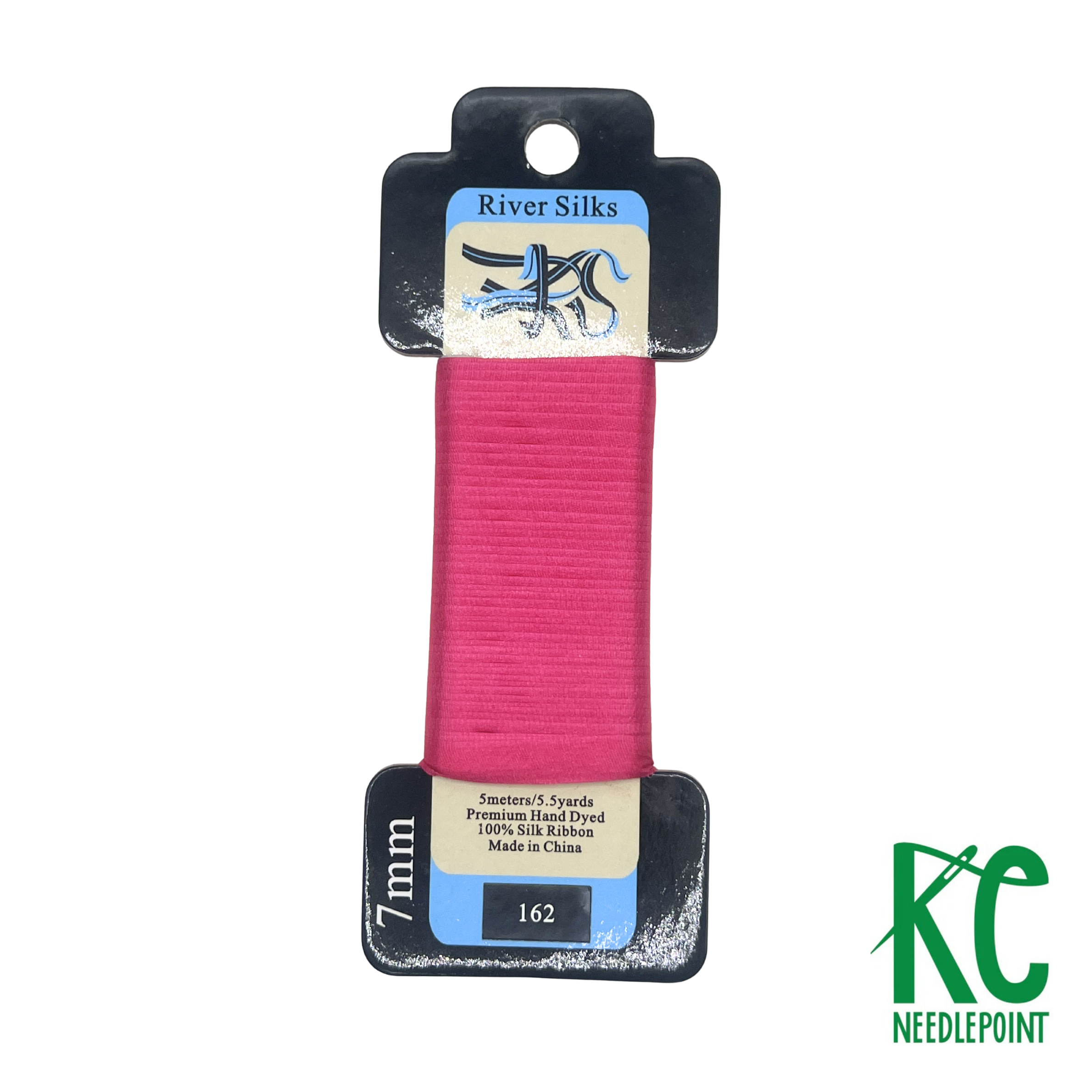 Silk Ribbon 7mm 162 Fuchsia - KC Needlepoint