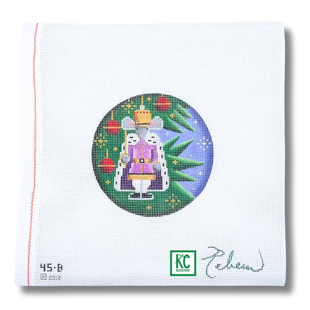 Mouse King Round Canvas - KC Needlepoint