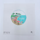 Aruba Travel Round Canvas - KC Needlepoint