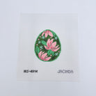 Pink Flower Egg Canvas - KC Needlepoint