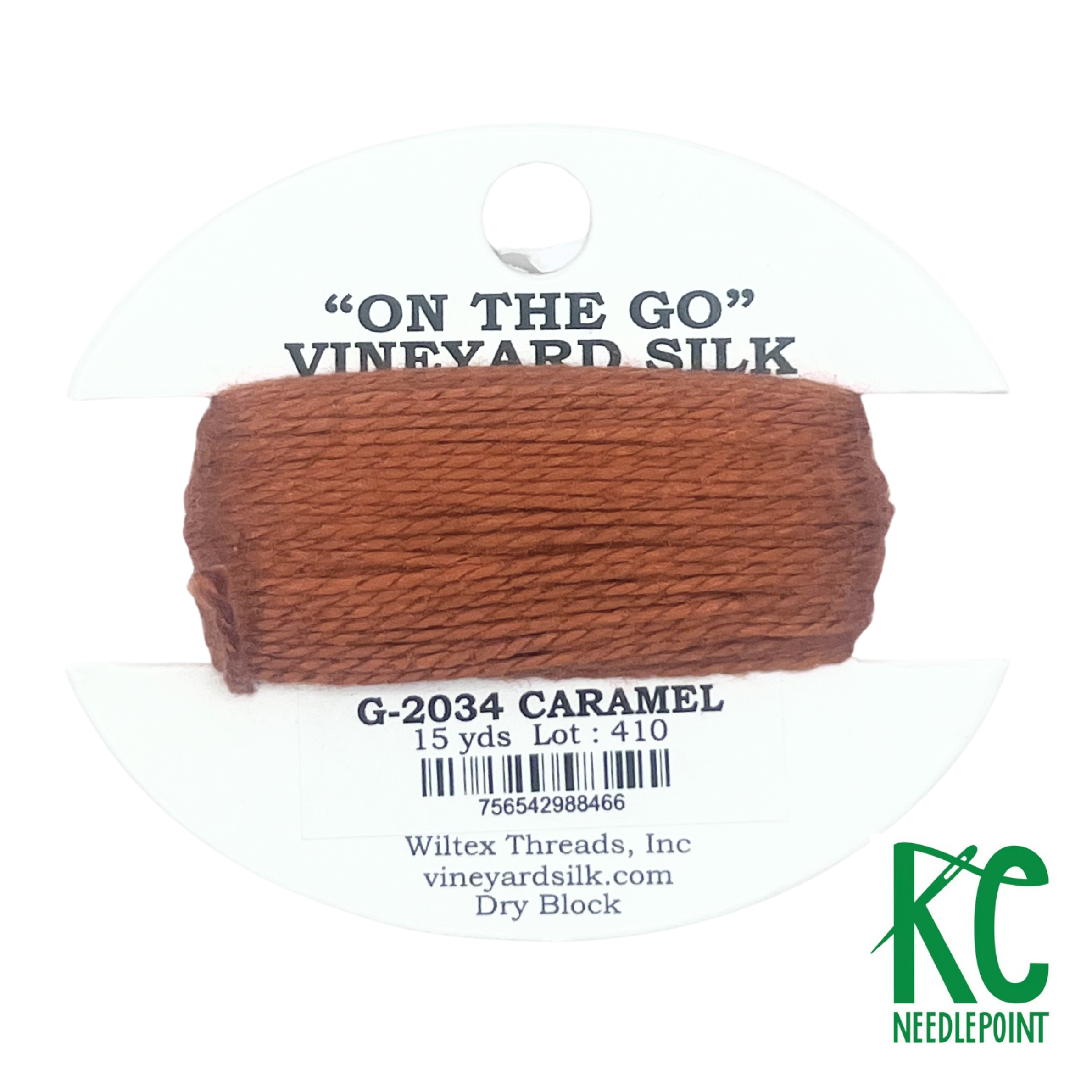 Vineyard Silk Card G2034 Caramel - KC Needlepoint