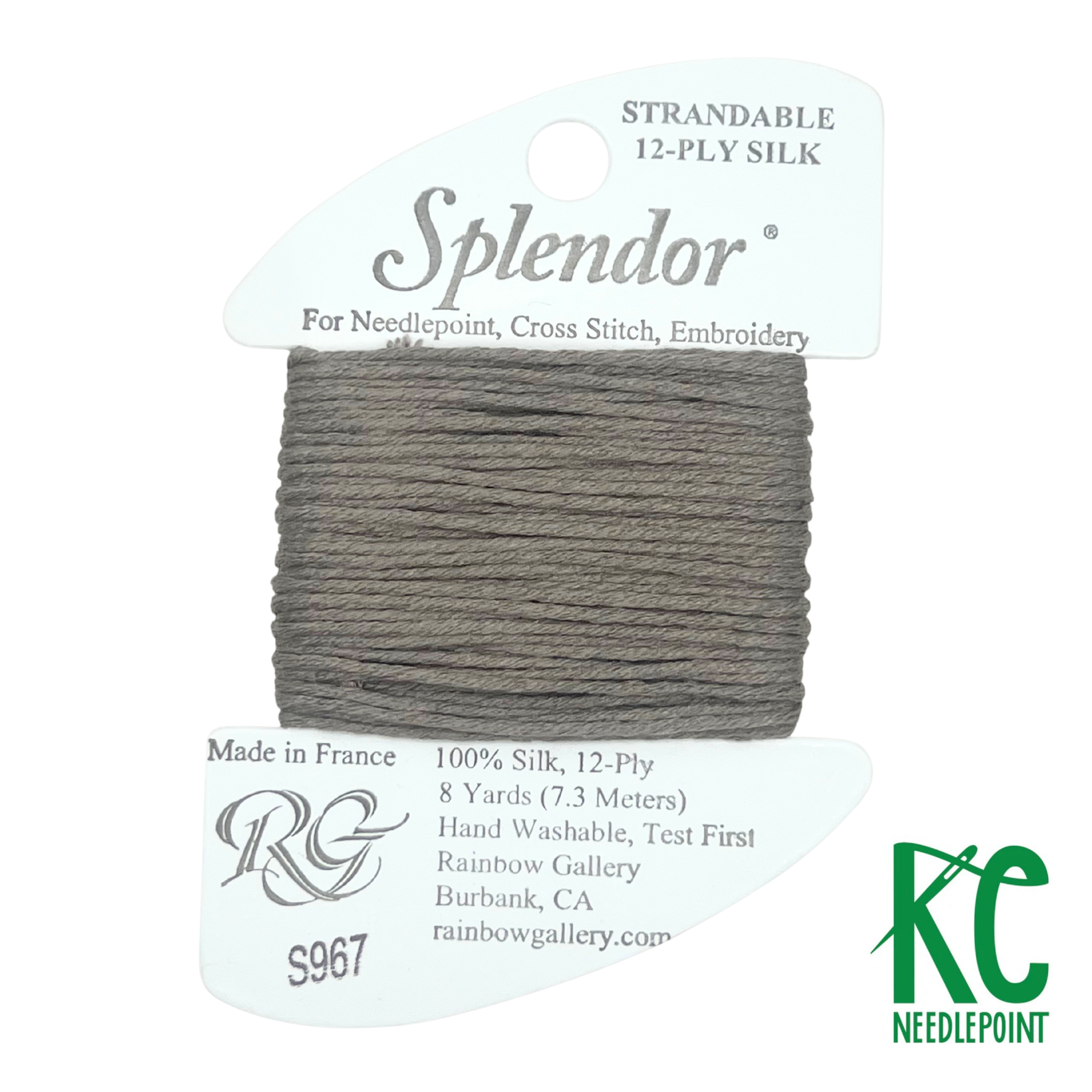 Splendor S967 Dark Taupe Gray - KC Needlepoint
