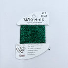 Kreinik Card Size 12 009 Emerald - KC Needlepoint