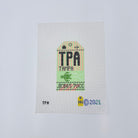 Tampa Vintage Travel Tag Canvas - KC Needlepoint
