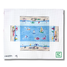 Day at the Beach Brick Cover - KC Needlepoint