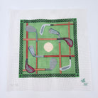 Vintage Golf Pillow Canvas - KC Needlepoint