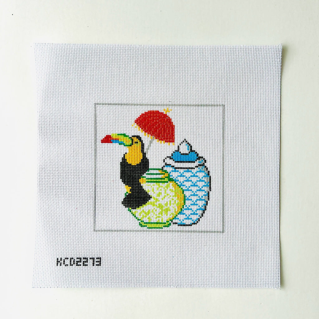 Toucan and Tablescapes Canvas - KC Needlepoint