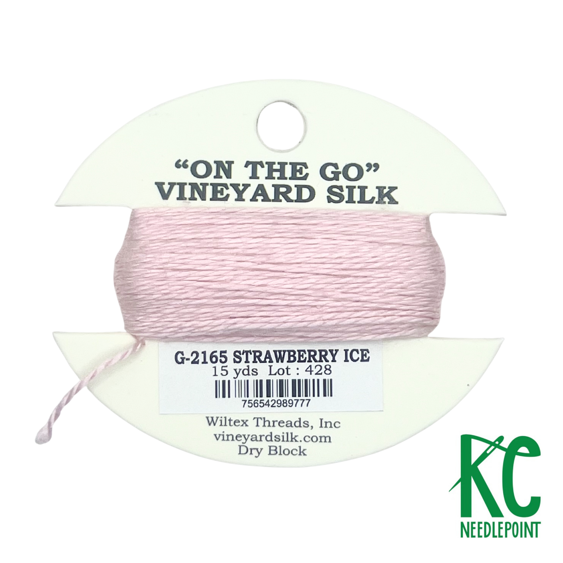 Vineyard Silk Card G2165 Strawberry Ice - KC Needlepoint