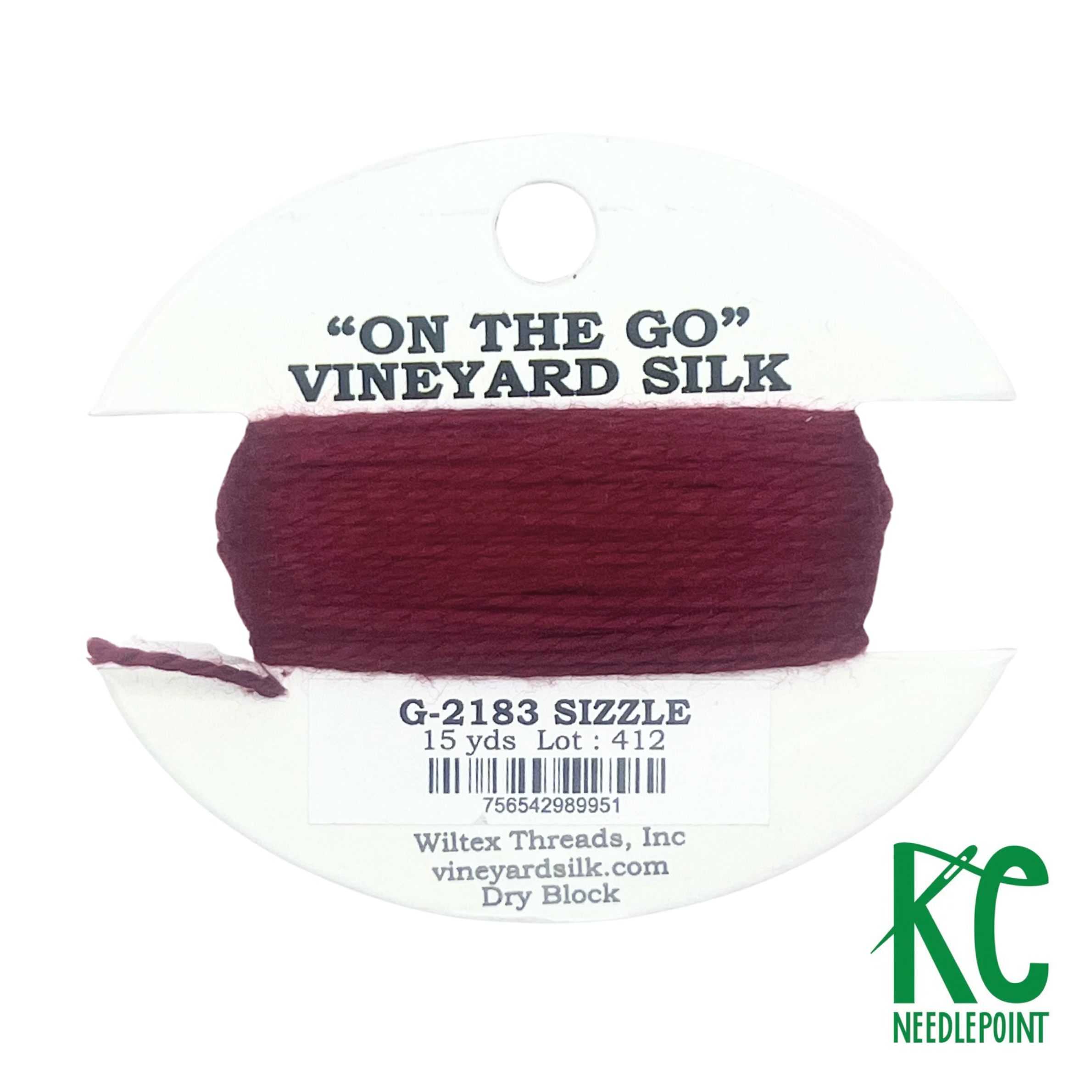 Vineyard Silk Card G2183 Sizzle - KC Needlepoint