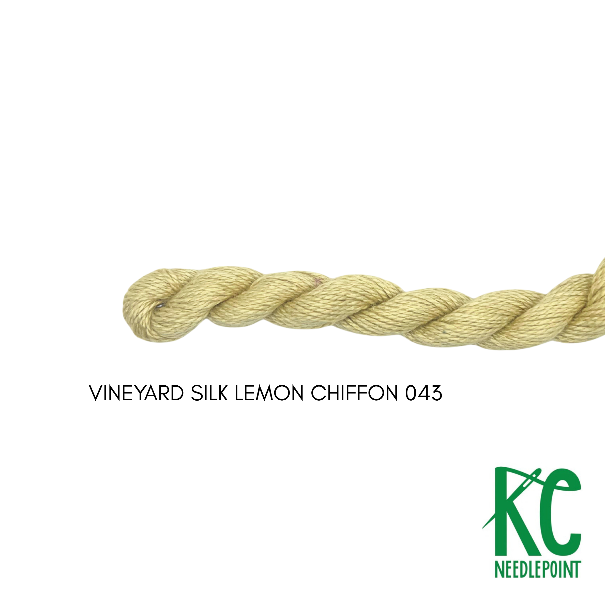 Vineyard Silk Skein C043 Lemon Chiffon - KC Needlepoint