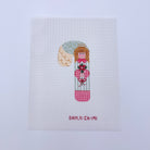 Angel with Poinsettia Candy Cane Canvas - KC Needlepoint