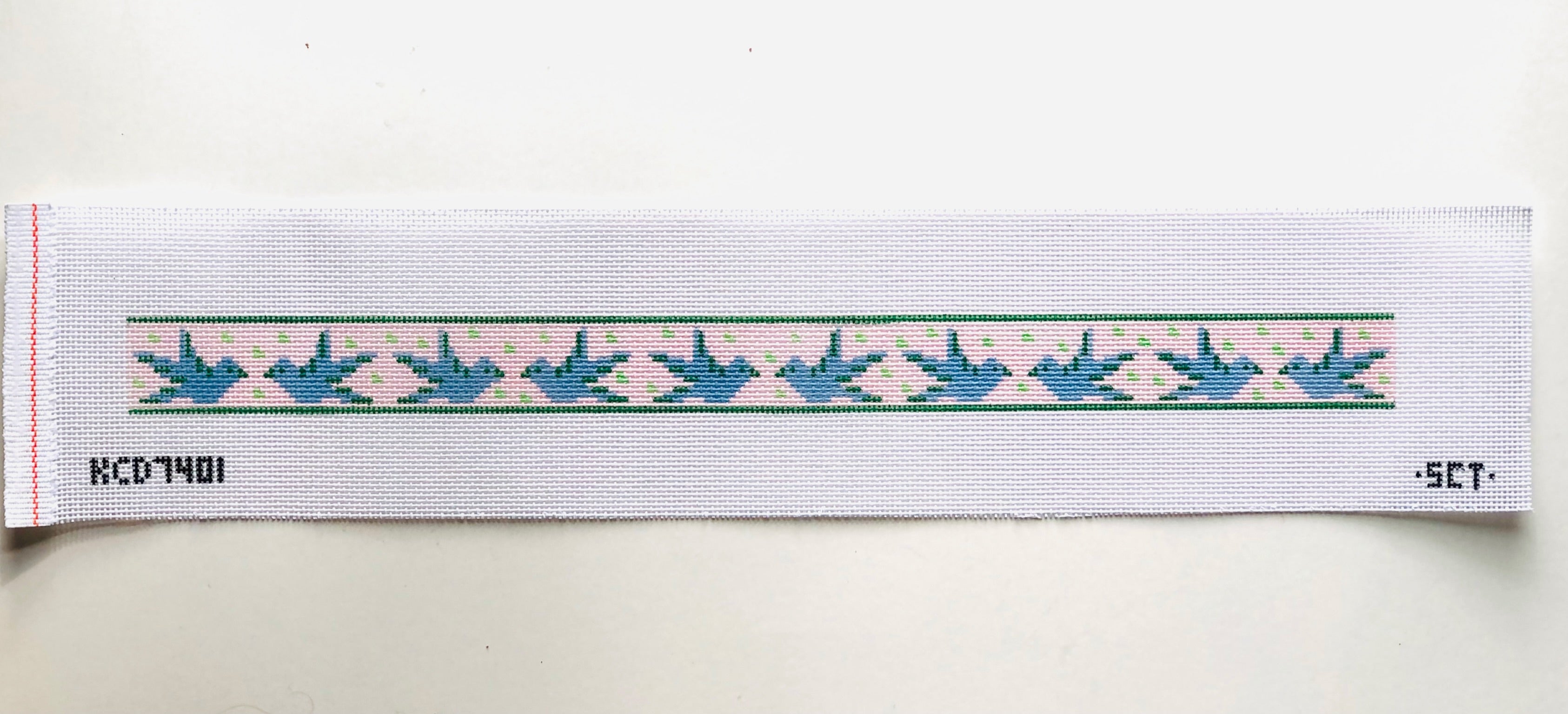 Bluebird Headband Canvas - KC Needlepoint