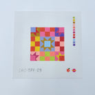 Blue and Purple Patchwork Square Canvas - KC Needlepoint