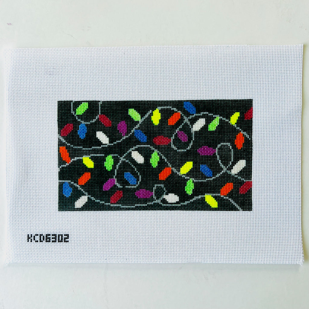 String Lights Acrylic Purse Canvas - KC Needlepoint