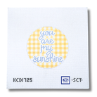 You Are My Sunshine Round - KC Needlepoint