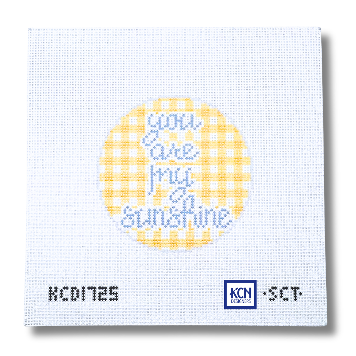 You Are My Sunshine Round - KC Needlepoint