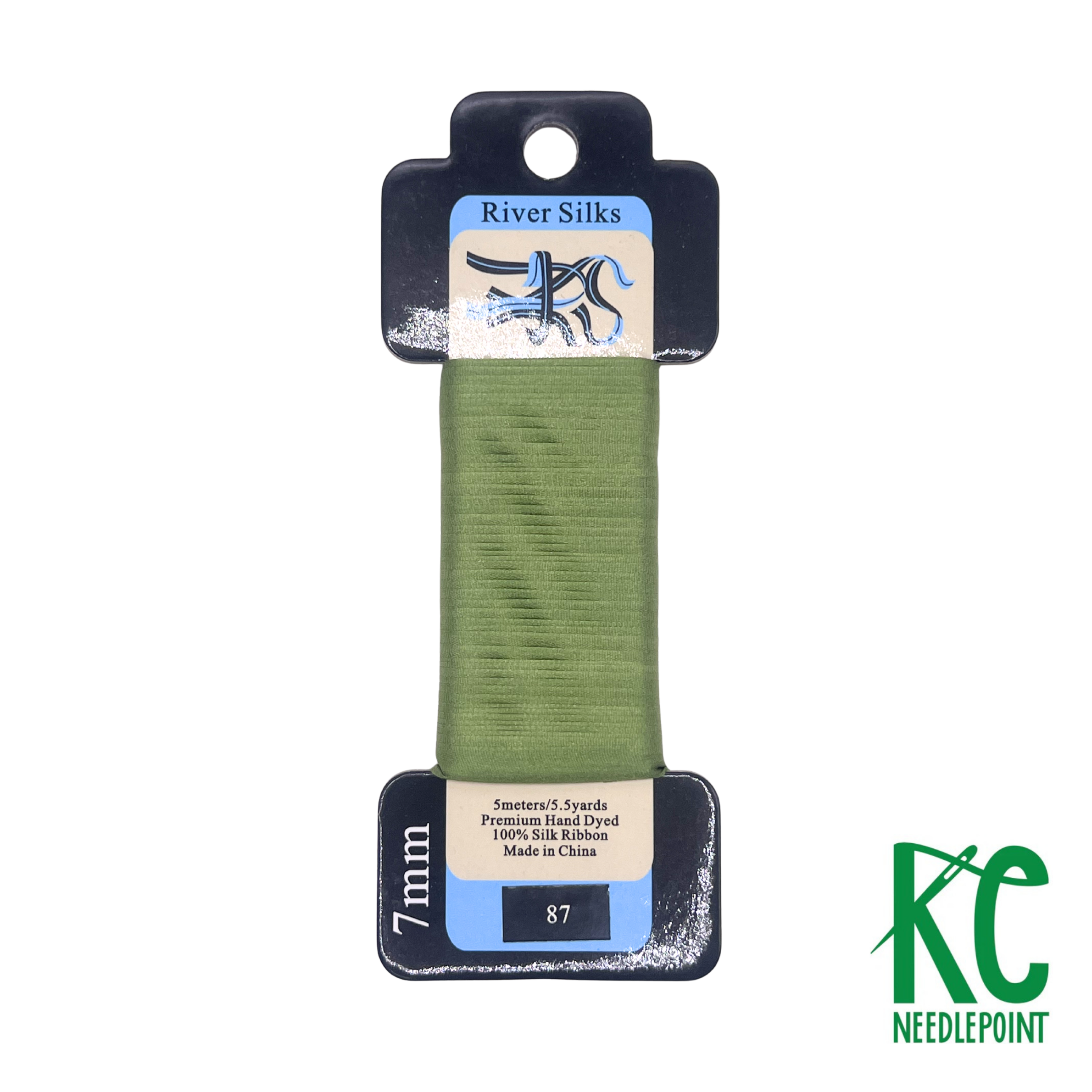 Silk Ribbon 7mm 087 Sage - KC Needlepoint