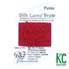 Petite Silk Lamé Braid SP144 Christmas Red - KC Needlepoint