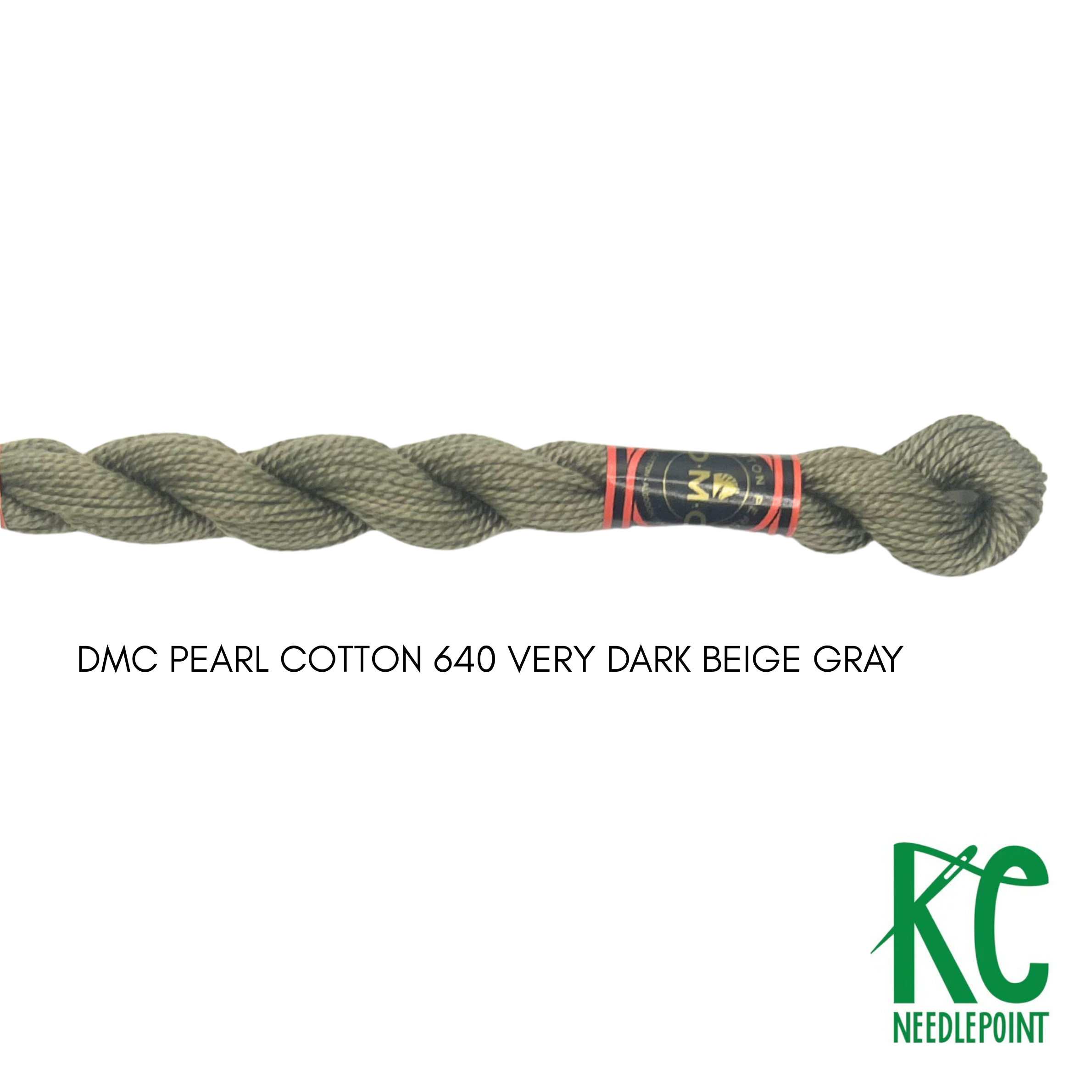DMC 5 Pearl Cotton 640</br>Very Dark Beige Gray - KC Needlepoint