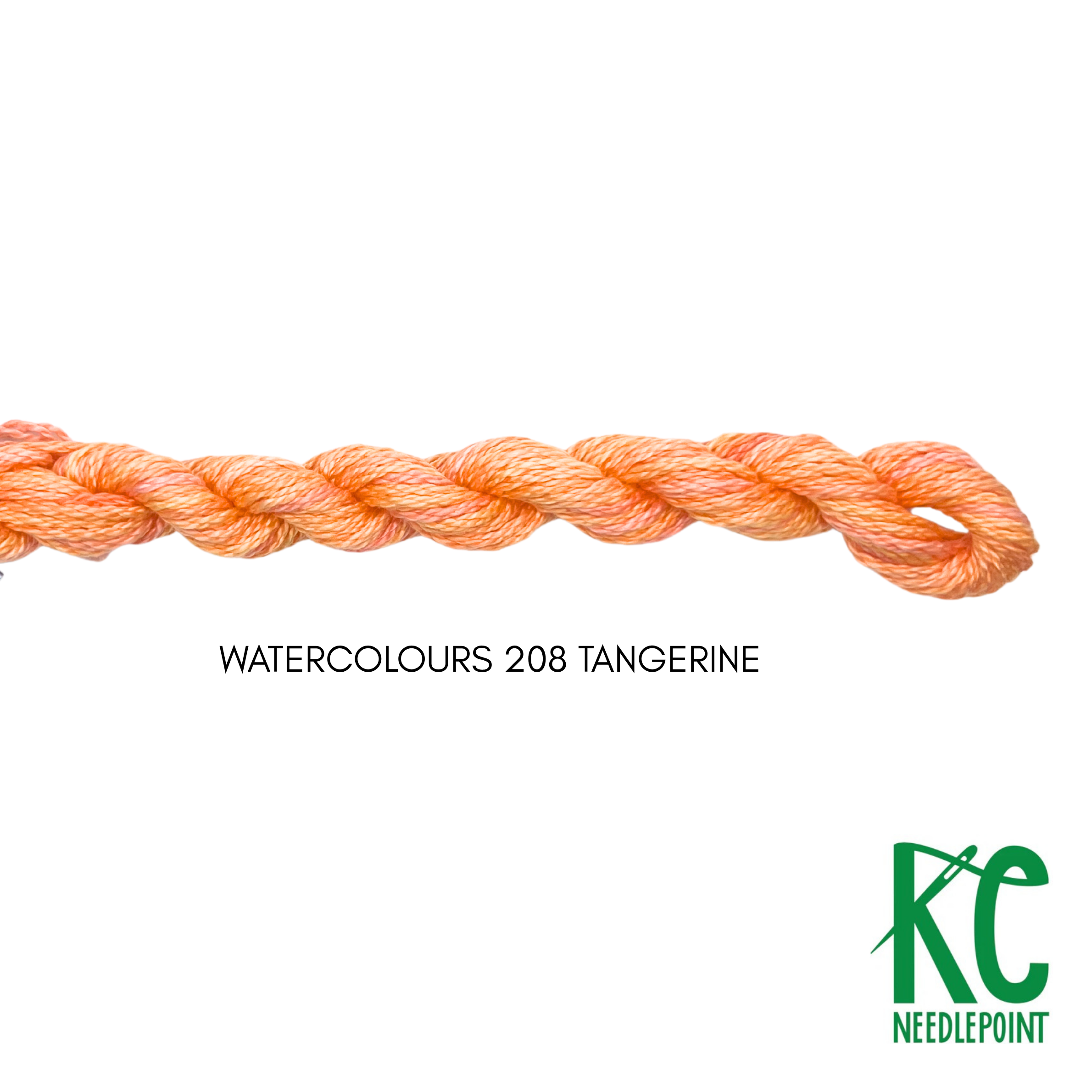 Watercolours 208 Tangerine - KC Needlepoint