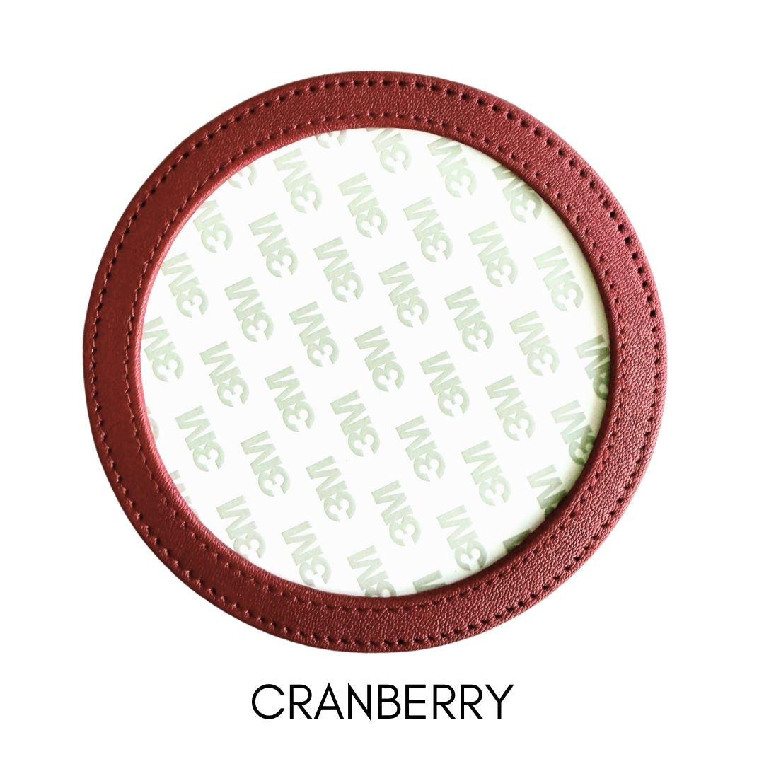 Round Self Finishing Leather Coaster - KC Needlepoint
