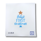 Baby's First Christmas Tree Blue - KC Needlepoint