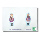 Double Sided Purple Nutcracker Canvas - KC Needlepoint