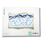 Large Ski Trail Map Canvas - KC Needlepoint