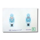 Double Sided Light Blue Nutcracker Canvas - KC Needlepoint