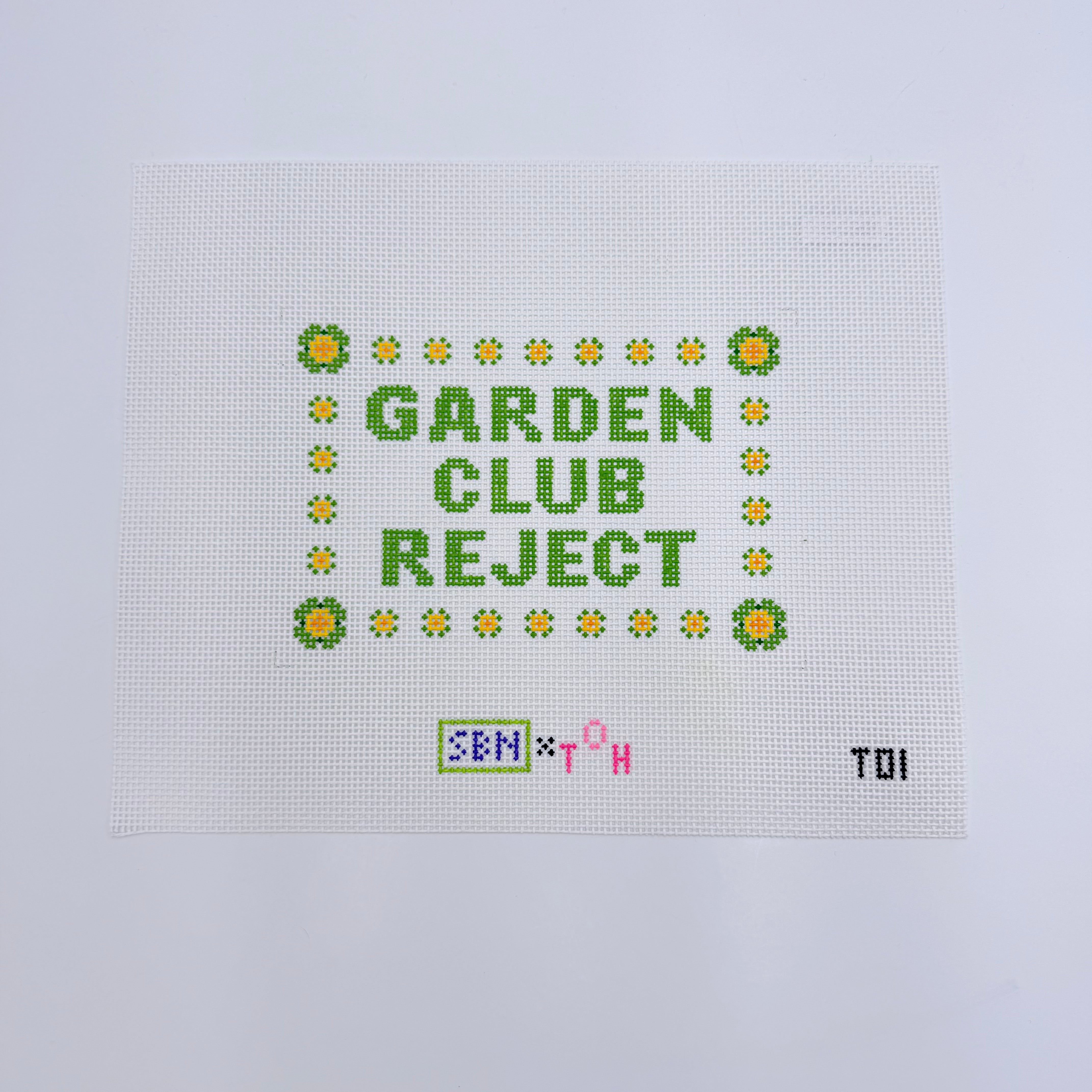Garden Club Reject Canvas - KC Needlepoint