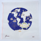 Atlas on Dark Blue Needlepoint Canvas - KC Needlepoint