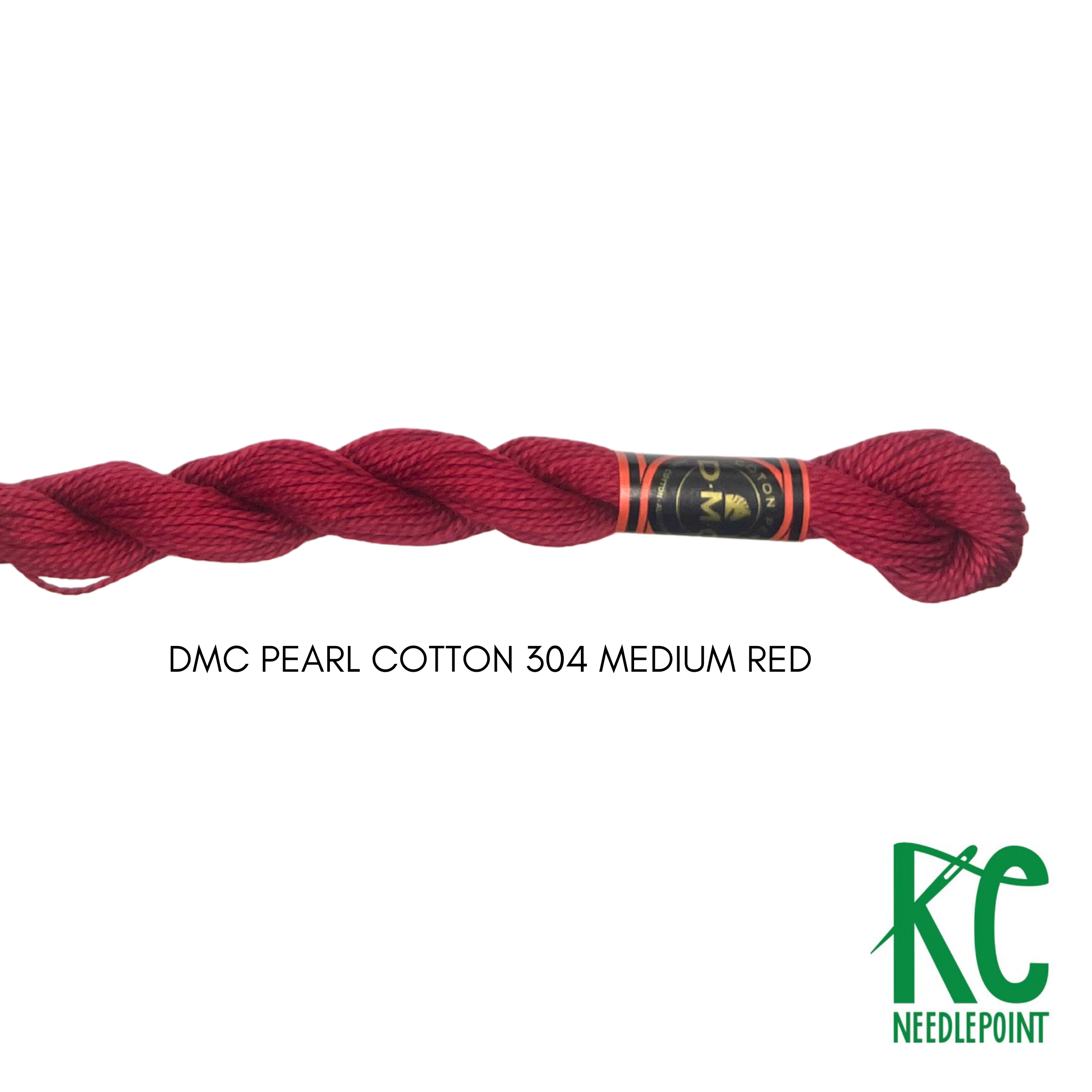 DMC 3 Pearl Cotton 304 Medium Red - KC Needlepoint