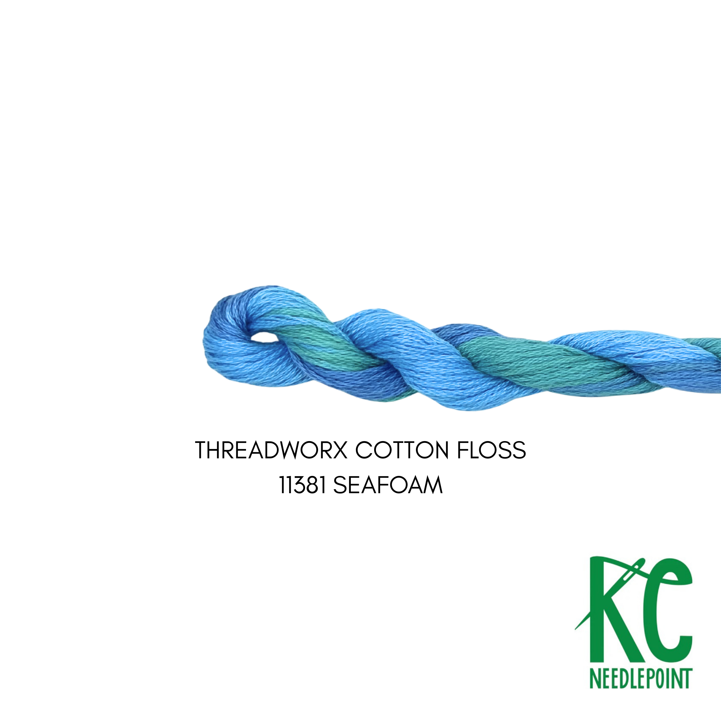ThreadworX Cotton Floss 11381 Seafoam - KC Needlepoint