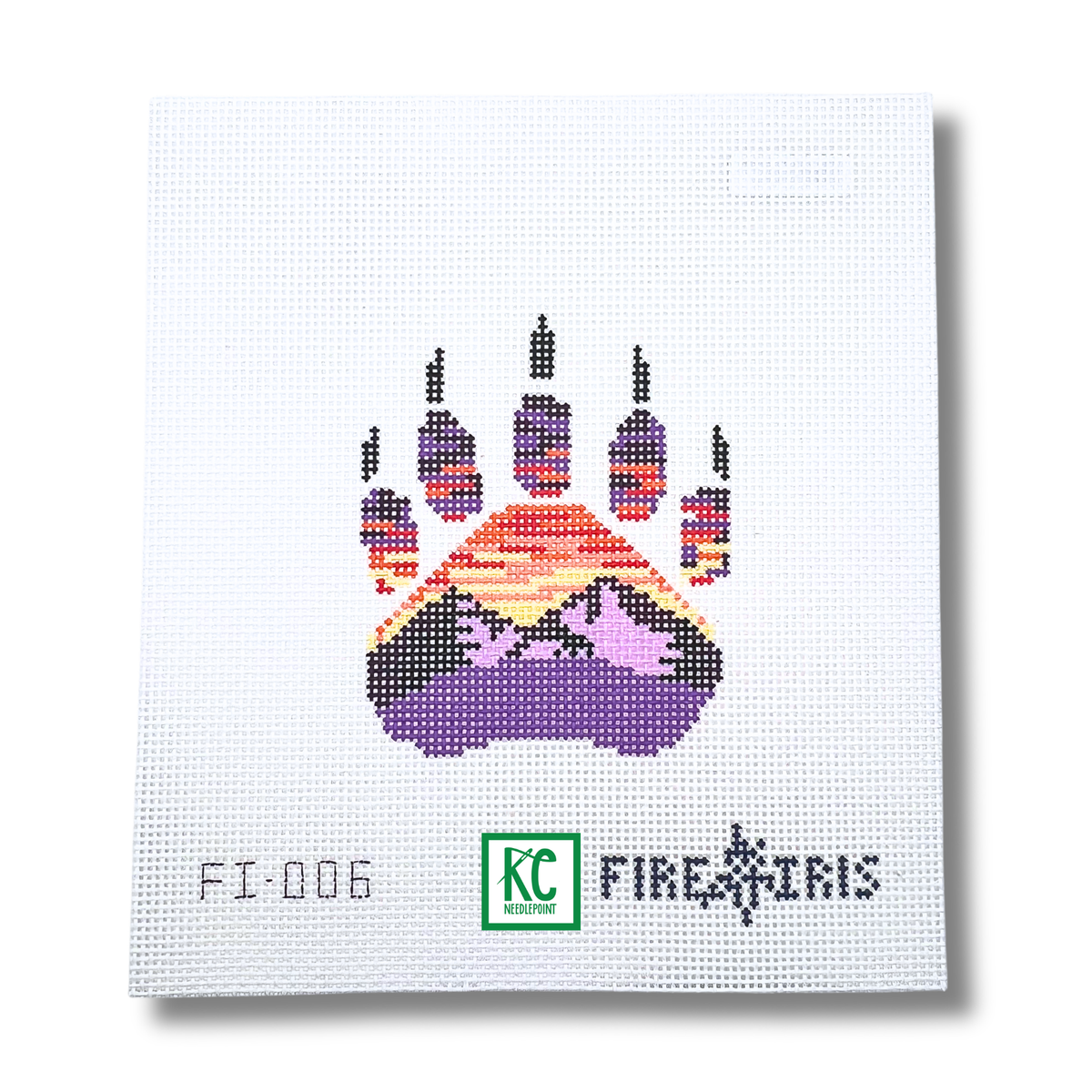 Fresh Tracks Canvas - KC Needlepoint