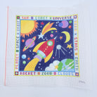 Space Canvas with Border - KC Needlepoint