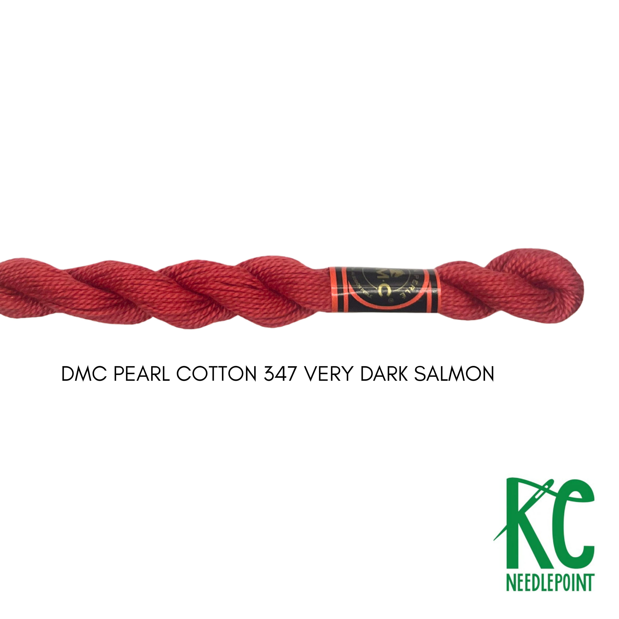 DMC 3 Pearl Cotton 347 Very Dark Salmon - KC Needlepoint