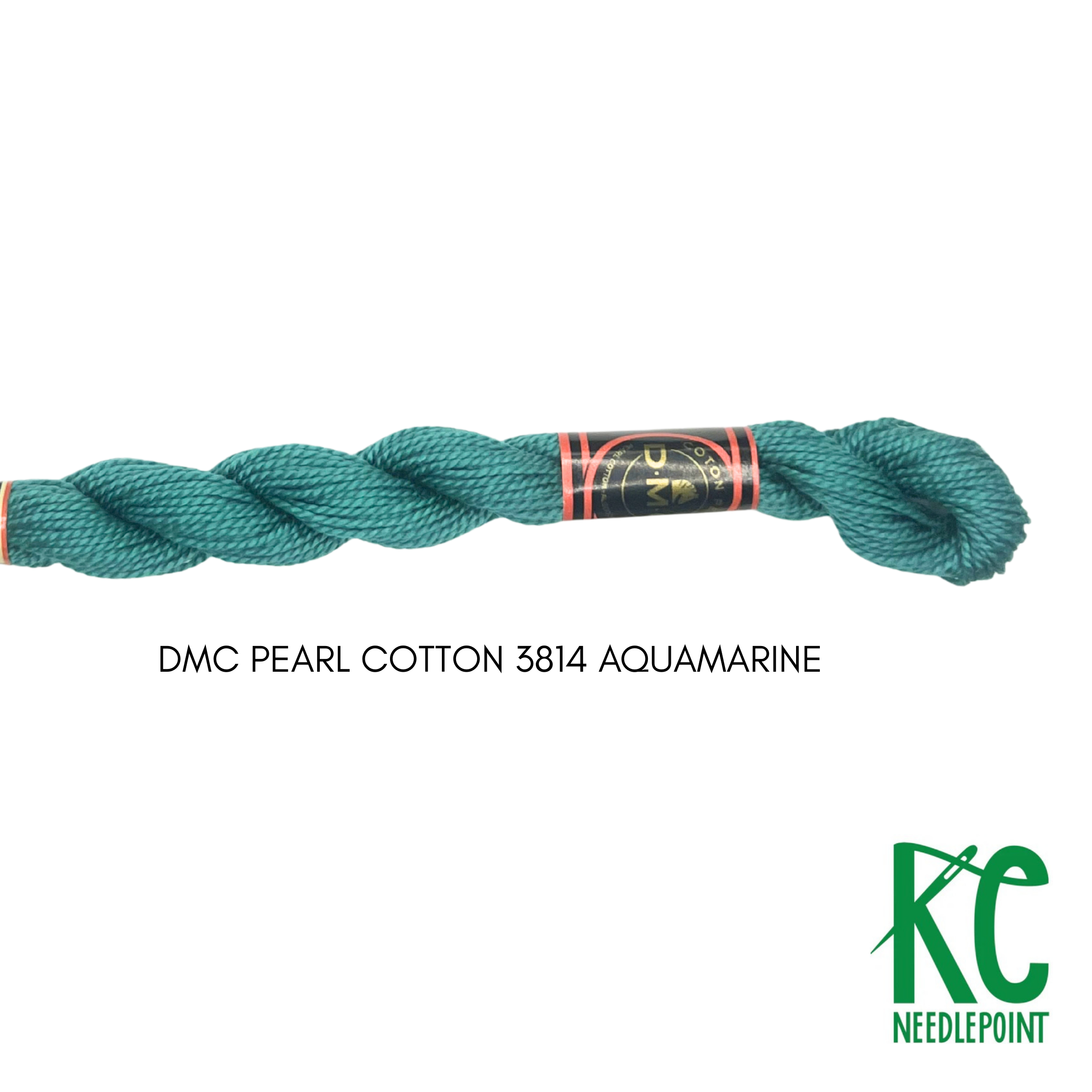 DMC 3 Pearl Cotton 3814</br>Aquamarine - KC Needlepoint