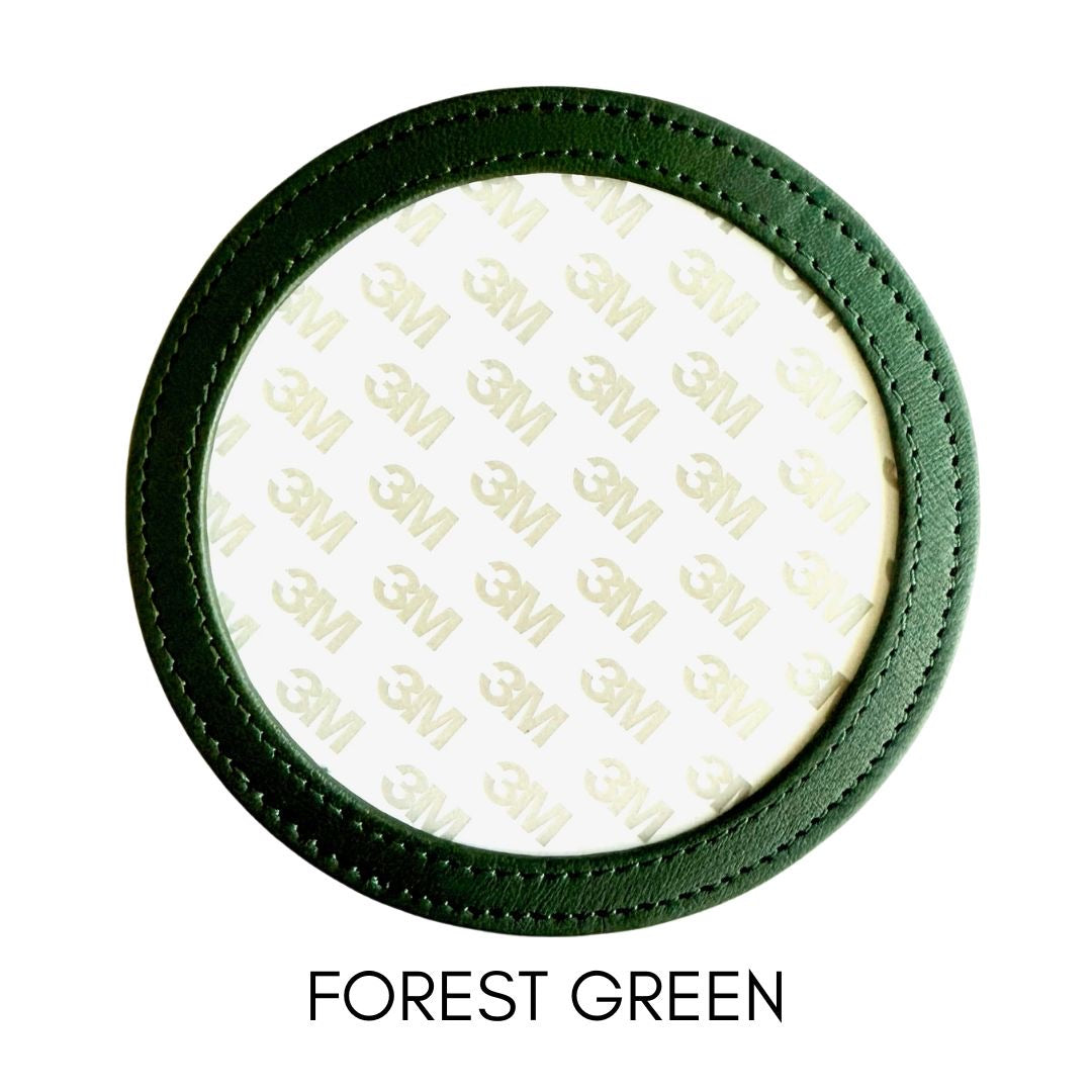 Round Self Finishing Leather Coaster - KC Needlepoint