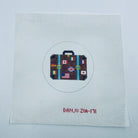 Travel Suitcase Ornament Canvas - KC Needlepoint