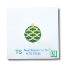 Bats Mini Ball Lime Canvas - KC Needlepoint
