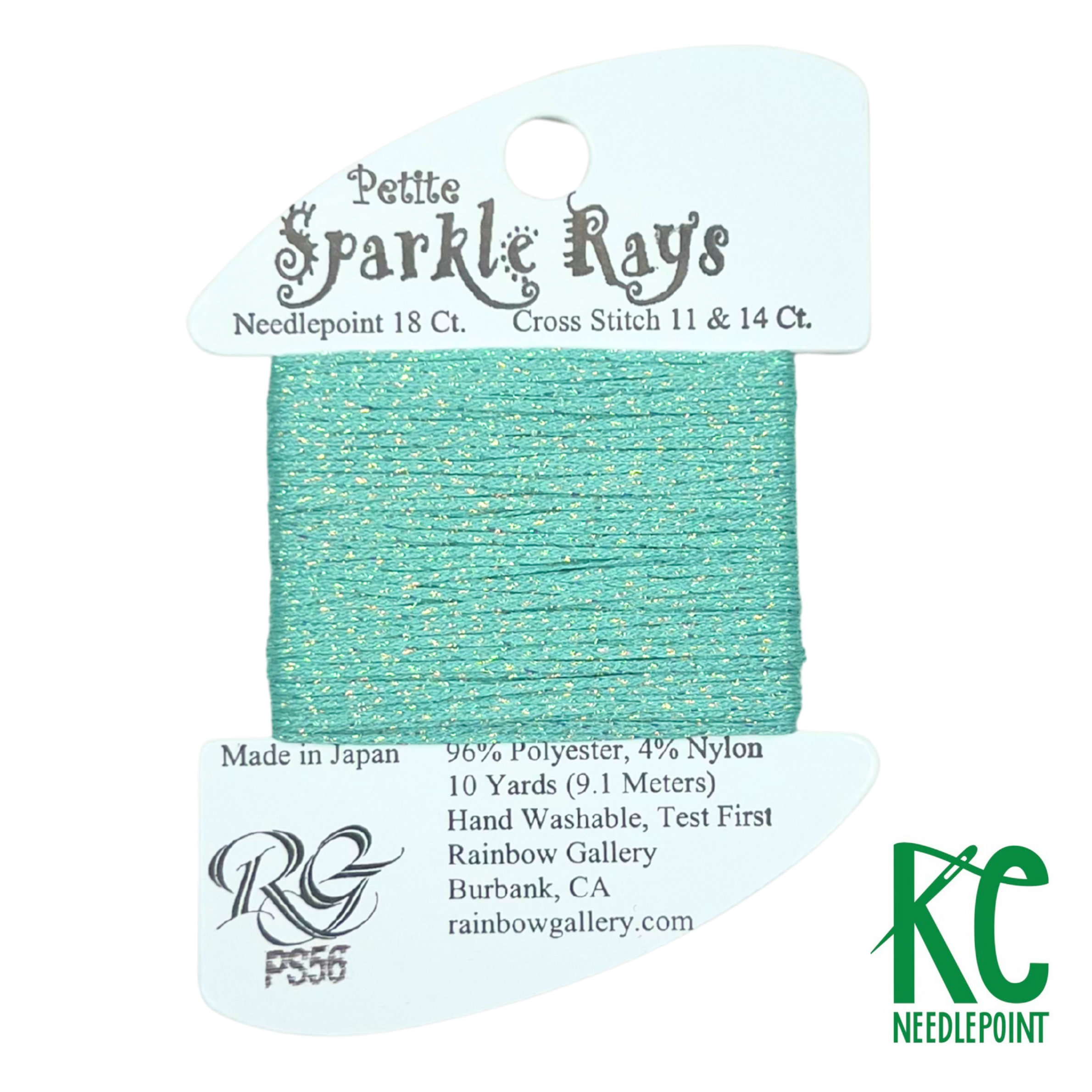 Petite Sparkle Rays PS56 Lite Aqua - KC Needlepoint