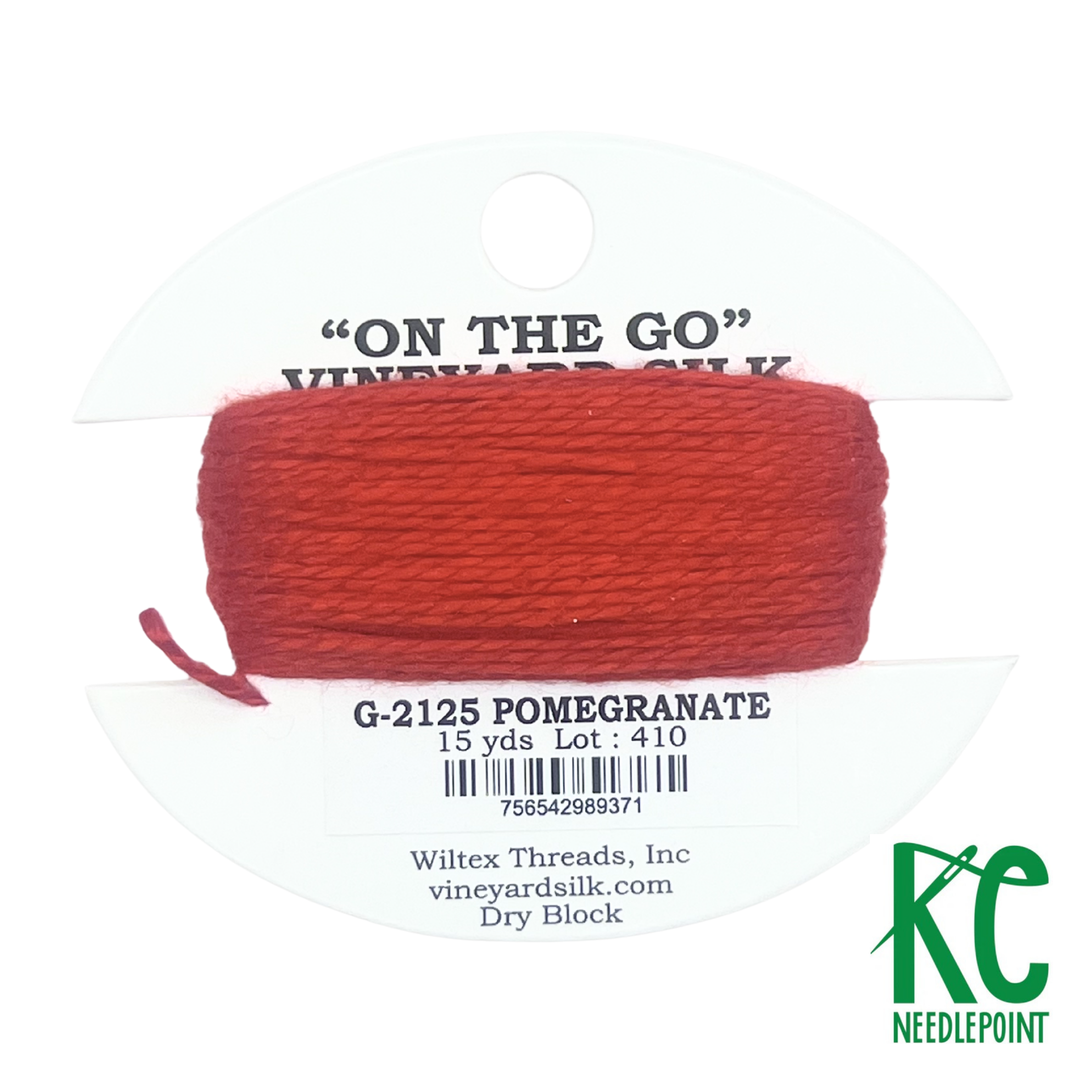 Vineyard Silk Card G2125 Pomegranate - KC Needlepoint